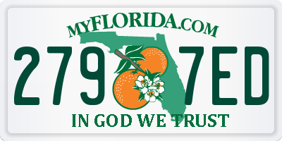 FL license plate 2797ED