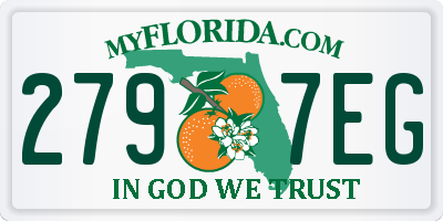 FL license plate 2797EG