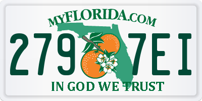 FL license plate 2797EI