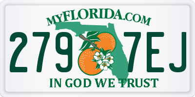 FL license plate 2797EJ