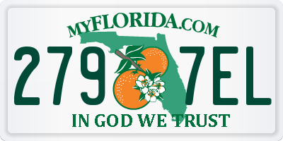 FL license plate 2797EL