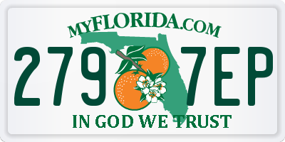 FL license plate 2797EP