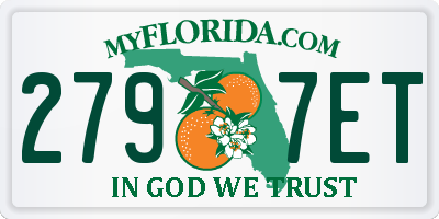 FL license plate 2797ET