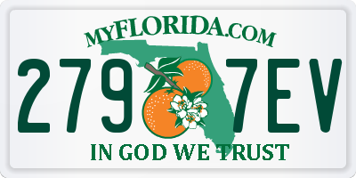 FL license plate 2797EV