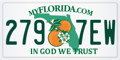 FL license plate 2797EW