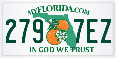 FL license plate 2797EZ