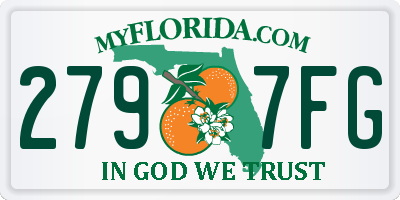 FL license plate 2797FG