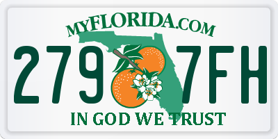 FL license plate 2797FH