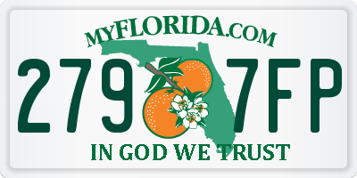 FL license plate 2797FP