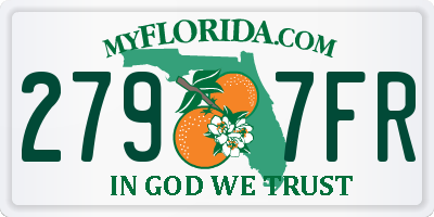 FL license plate 2797FR