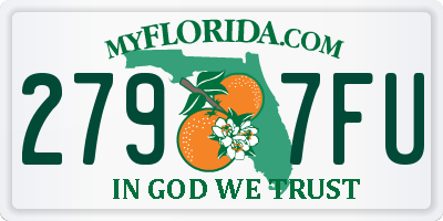 FL license plate 2797FU