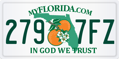 FL license plate 2797FZ