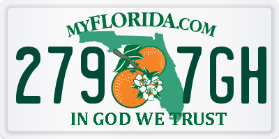 FL license plate 2797GH