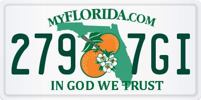 FL license plate 2797GI