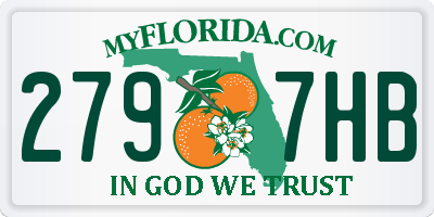 FL license plate 2797HB