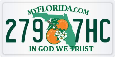 FL license plate 2797HC