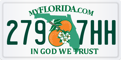 FL license plate 2797HH