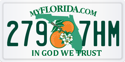 FL license plate 2797HM