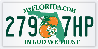 FL license plate 2797HP