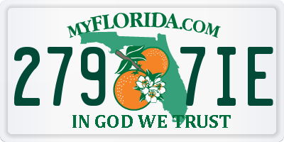 FL license plate 2797IE