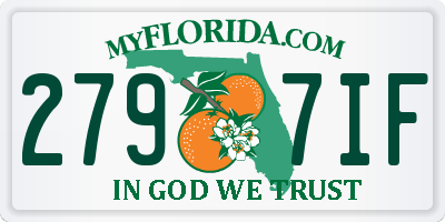 FL license plate 2797IF