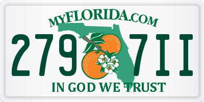 FL license plate 2797II