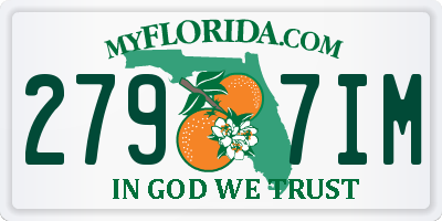 FL license plate 2797IM