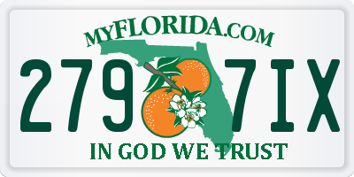 FL license plate 2797IX