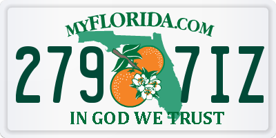FL license plate 2797IZ