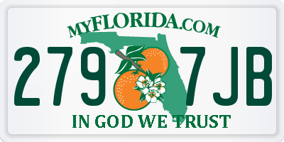 FL license plate 2797JB