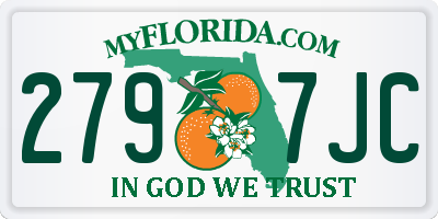 FL license plate 2797JC