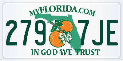 FL license plate 2797JE