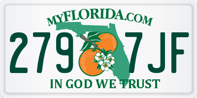 FL license plate 2797JF