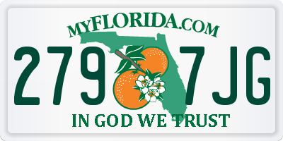 FL license plate 2797JG