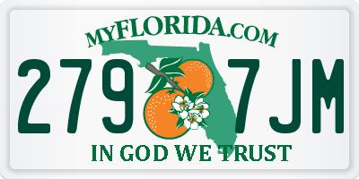 FL license plate 2797JM