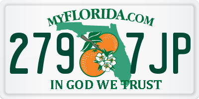 FL license plate 2797JP