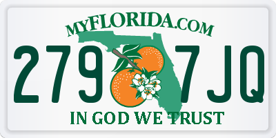 FL license plate 2797JQ