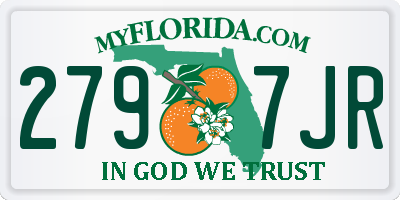 FL license plate 2797JR
