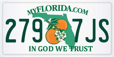 FL license plate 2797JS