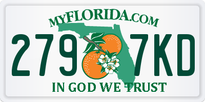 FL license plate 2797KD