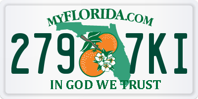FL license plate 2797KI