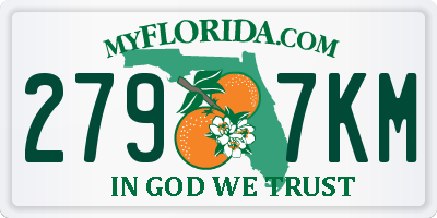 FL license plate 2797KM