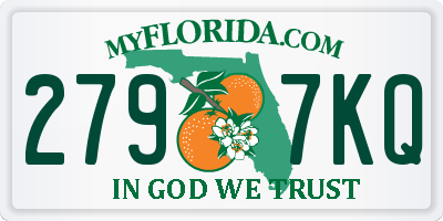 FL license plate 2797KQ
