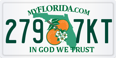 FL license plate 2797KT