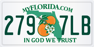 FL license plate 2797LB
