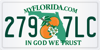 FL license plate 2797LC