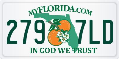 FL license plate 2797LD