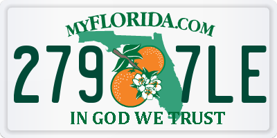 FL license plate 2797LE