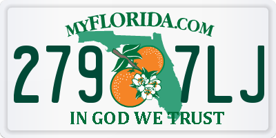 FL license plate 2797LJ