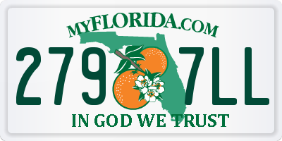 FL license plate 2797LL